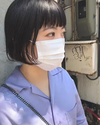 ミディアム さの あやねのヘアスタイル