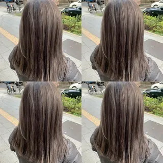 ミディアム ✨縮毛矯正✖︎顔周り レイヤー✨ナカムラのヘアスタイル