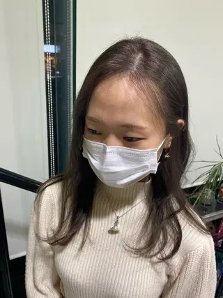 ロング カラー ヘアアレンジ TSUNA 🌙 Lim 五反田のマツエク・マツパデザイン