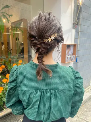 ヘアアレンジ 安永 涼のヘアスタイル