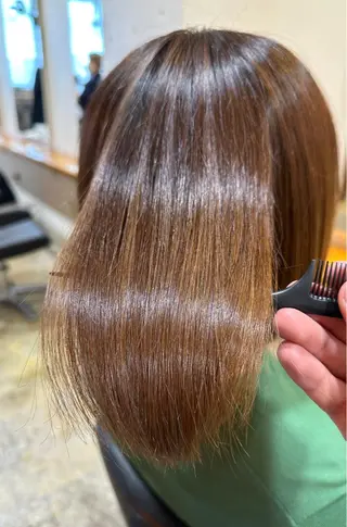 ミディアム カラー パーマ 💛似合わせカット カラー💛 amiのヘアスタイル