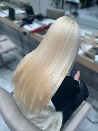 ロング カラー ハイトーン/デザイン /enne/あこ🦖のヘアスタイル