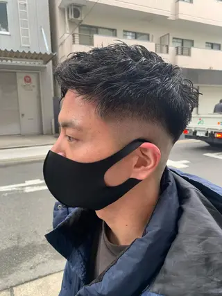 ショート メンズ専門CANEL かずまのヘアスタイル