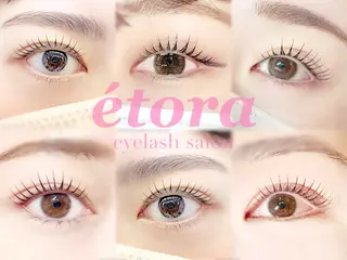 マツエク・マツパ étora 恵比寿店のマツエク・マツパデザイン