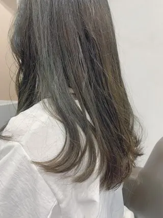 ロング カラー ボブパーマコテ巻き風 パーマNo1深江秀平のヘアスタイル