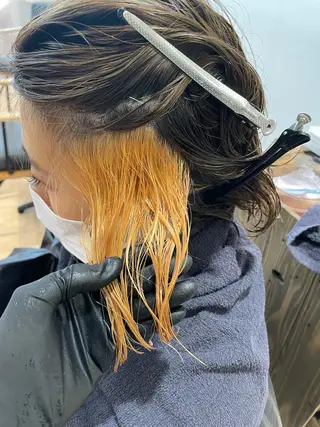 ミディアム カラー 新宿御苑前/新宿 Ryuseiのヘアスタイル