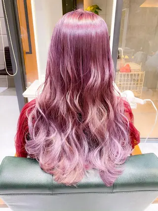 セミロング カラー モテ髪透明感❤️ デイズヘアカラーのヘアスタイル