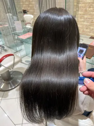 ロング カラー 髪質改善×ハイトーン ✨倉持のヘアスタイル