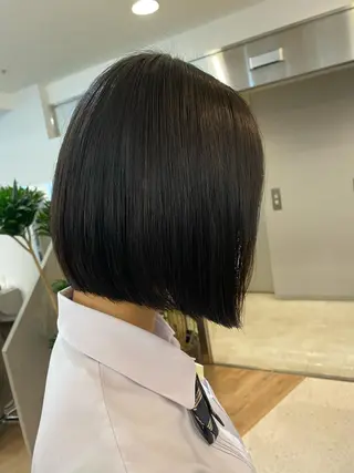 ショート カラー ヘアアレンジ マツエク・マツパ ボブ、縮毛矯正👑 心斎橋/高城涼也のヘアスタイル