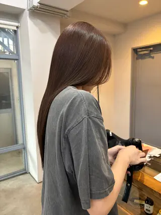 ロング カラー 蛭町 遥香のヘアスタイル