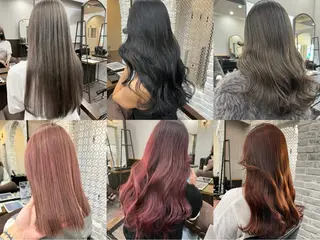 セミロング カラー 🫧透明感ケアカラー 守利🫧のヘアスタイル