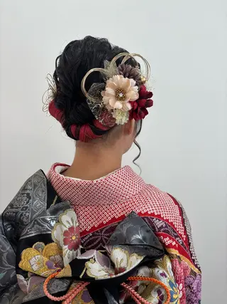 ヘアアレンジ ツノガイ エリのヘアスタイル