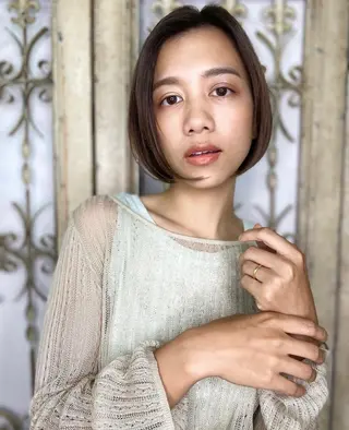 ショート カラー パーマ 似合わせ✨透明感🫧 佐藤優斗のヘアスタイル