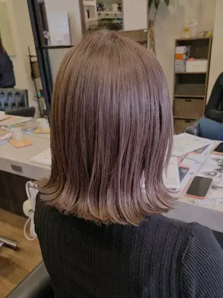 ミディアム カラー 関口 友菜のヘアスタイル