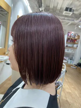 ショート カラー Kensho 京都駅 ケアブリーチのヘアスタイル
