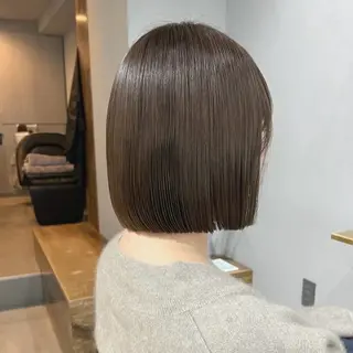 ショート カラー akane/ボブ /ブラウンベージュのヘアスタイル