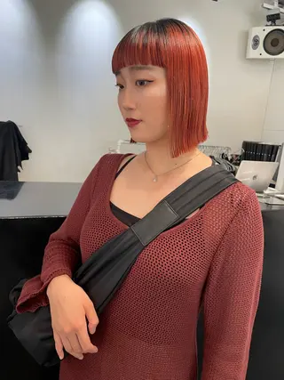 ミディアム カラー パーマ ヘアアレンジ キッズ 艶ハイトーン/ヘア アレンジAYAKAのヘアスタイル