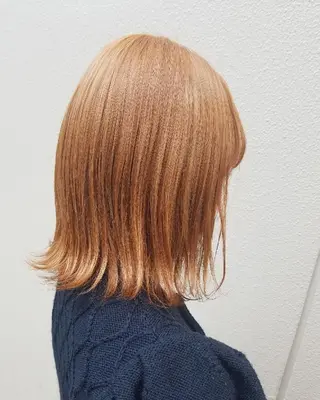 カラー 🙃 透明感カラー/ボブのヘアスタイル