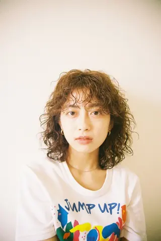 ミディアム パーマ 似合わせカット /パーマ岡本淳平のヘアスタイル