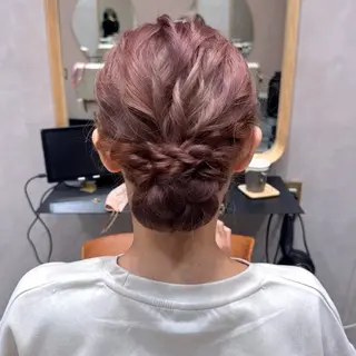 ロング ヘアアレンジ りな🪽カット /縮毛/透明感カラーのヘアスタイル