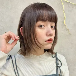 ショート ボブ｜韓国｜美髪矯正 ｜amika🌙のヘアスタイル