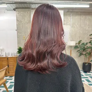 セミロング カラー ボブ/艶髪/栄/ 名古屋/COCOのヘアスタイル