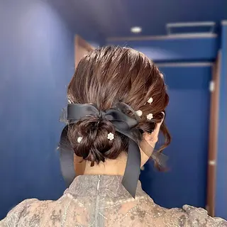 セミロング ヘアアレンジ 縮毛矯正+モテカラー 🎀✨MIHOのヘアスタイル