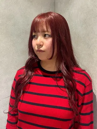 ロング カラー 鎌倉 珠莉のヘアスタイル
