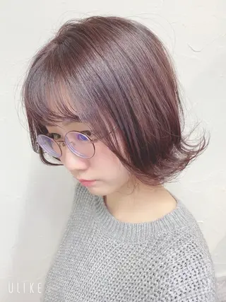 ショート カラー 髪質改善/レイヤー ストウシンゴのヘアスタイル