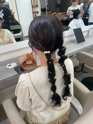 ロング 韓国風パーマ/ヘア セット/店長みづきのヘアスタイル