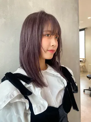 セミロング いとう ほのかのヘアスタイル