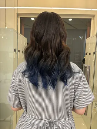 ロング カラー ハードパーマ Rico💜のヘアスタイル