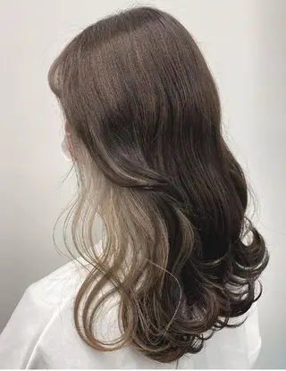 ロング パーマ カラー LOOP 佐藤のヘアスタイル