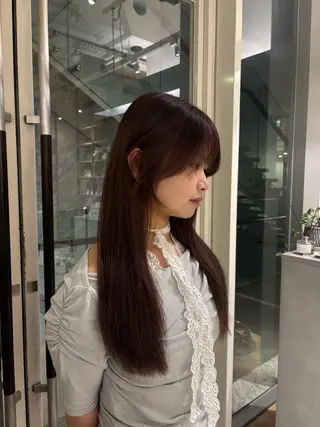 ロング カラー 真壁 凜々子のヘアスタイル