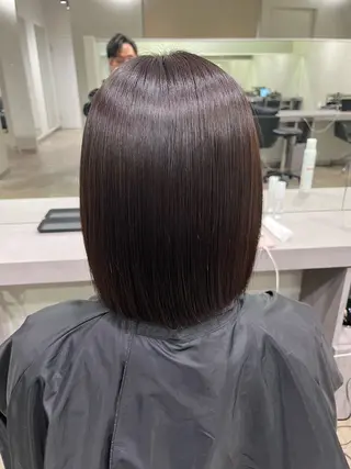 ミディアム パーマ 縮毛矯正 特化生田のヘアスタイル