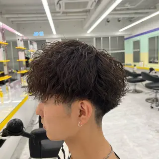 ショート カラー パーマ ヘアアレンジ メンズ キッズ 🔷横浜1のパーマ 職人🔷将太郎のヘアスタイル