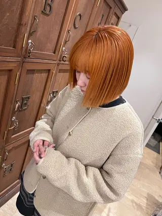 ミディアム カラー 篠原 海のヘアスタイル