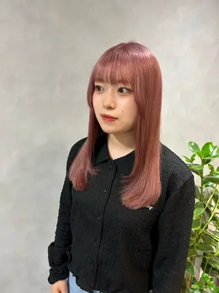セミロング カラー Hatsune 🐯レイヤーカットのヘアスタイル