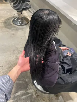 ロング 名古屋/落ちる黒 黒染め落としのヘアスタイル