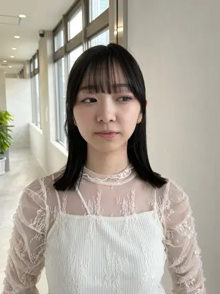 ミディアム 左藤 樹真のヘアスタイル