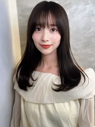 ロング 顔周り/韓国レイヤー /髪質改善/小原幹太のヘアスタイル