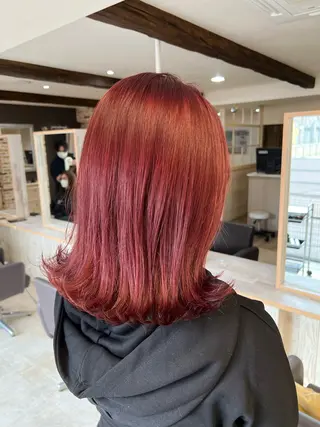 ミディアム カラー 艶髪✨/似合わせ✨/ pool難波/直紀のヘアスタイル