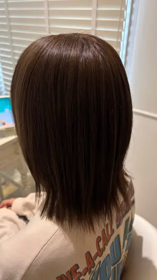 ミディアム カラー 似合わせ 顔周りYUUGAのヘアスタイル