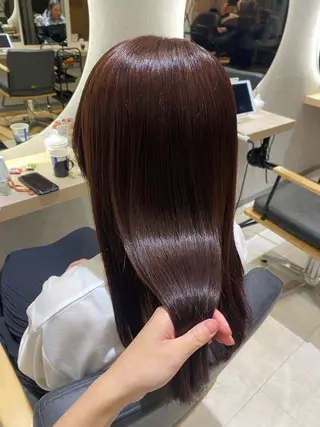 セミロング カラー 髪質改善/艶カラー 🎀レイヤーカットのヘアスタイル