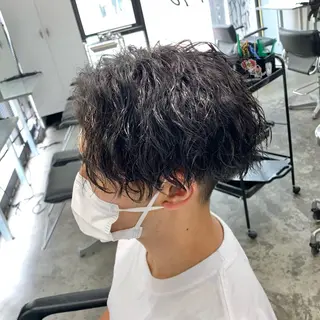 ショート パーマ メンズ メンズ特化美容師/ 藤戸 椋のヘアスタイル