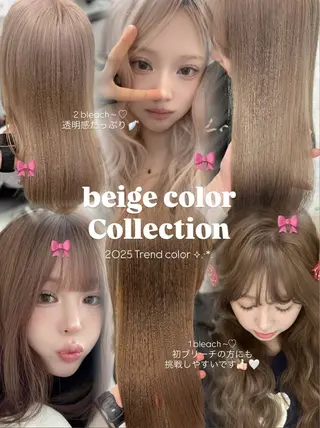 カラー 透ける透明感カラー 🎀anju/渋谷のヘアスタイル