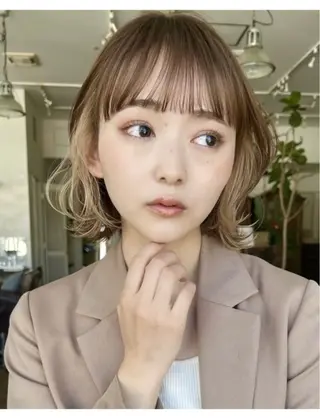 カラー 川口開世 short cutのヘアスタイル
