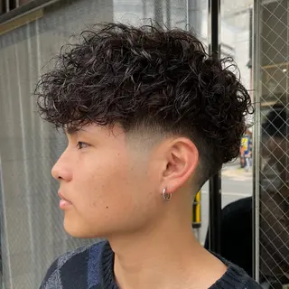 ショート パーマ メンズ 京都駅メンズカット/ パーマ/Keigoのヘアスタイル