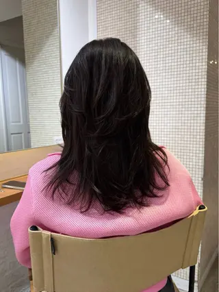 ミディアム ナガミネアリサ/ 学芸大学/海外ヘアのヘアスタイル