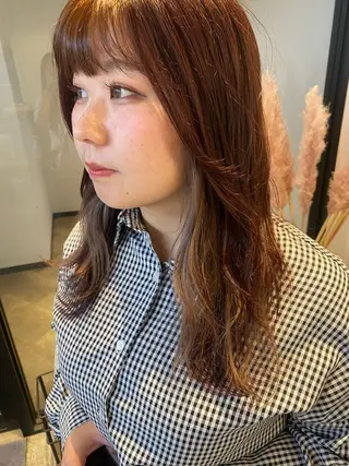 セミロング カラー 🌼ハイライト透明感 🌼maiのヘアスタイル